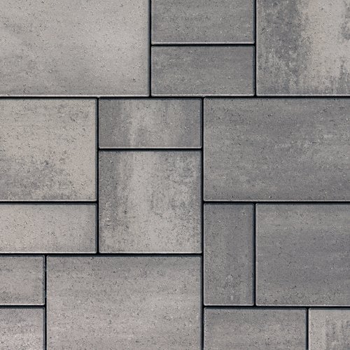 [HAR-SLA-SGO-02101] Techo-Bloc Blu 60 HD² Smooth Random Slab (Shale Grey)