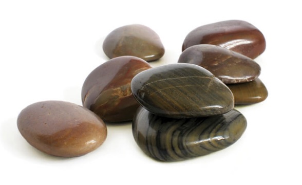 [DEC-GRO-SGO-01146] Garden Stones Highly Polished Red 1-2" Bag 22lbs