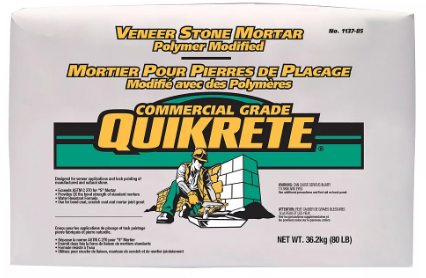 [ACC-POL-SGO-00357 + 112633] Quikrete Mortar Poly Modified Veneer 36kg/80lbs