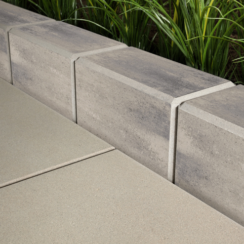[HAR-WAL-OOO-02776] Techo-Bloc Raffinato 90 Wall Smooth Pillar/Corner/Edge (Shale Grey)
