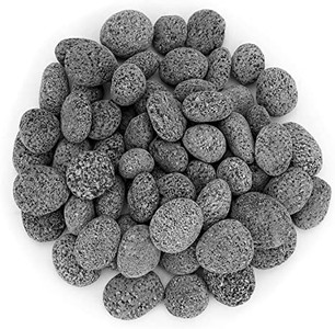 [HOM-FIR-OOO-04403 + AQU/78316] Aquascape Medium Tumbled Lava Stones 25 LBS 1-2"