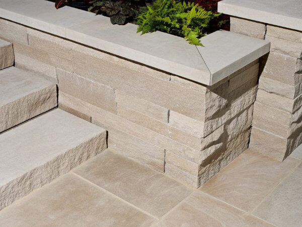 [NSI-COP-OGO-05670] Coping Indiana Limestone FCB Straight Edge 48"L (12")