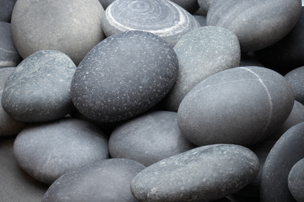 [HOM-FIR-OOO-04386] Fire Stones Semi Polished 20lbs (1-2", Slate-Black)