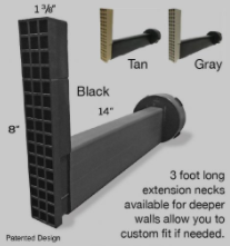 [ACC-DRA-SGO-00160] Wall Drain Pro 47" Longer Neck Extension