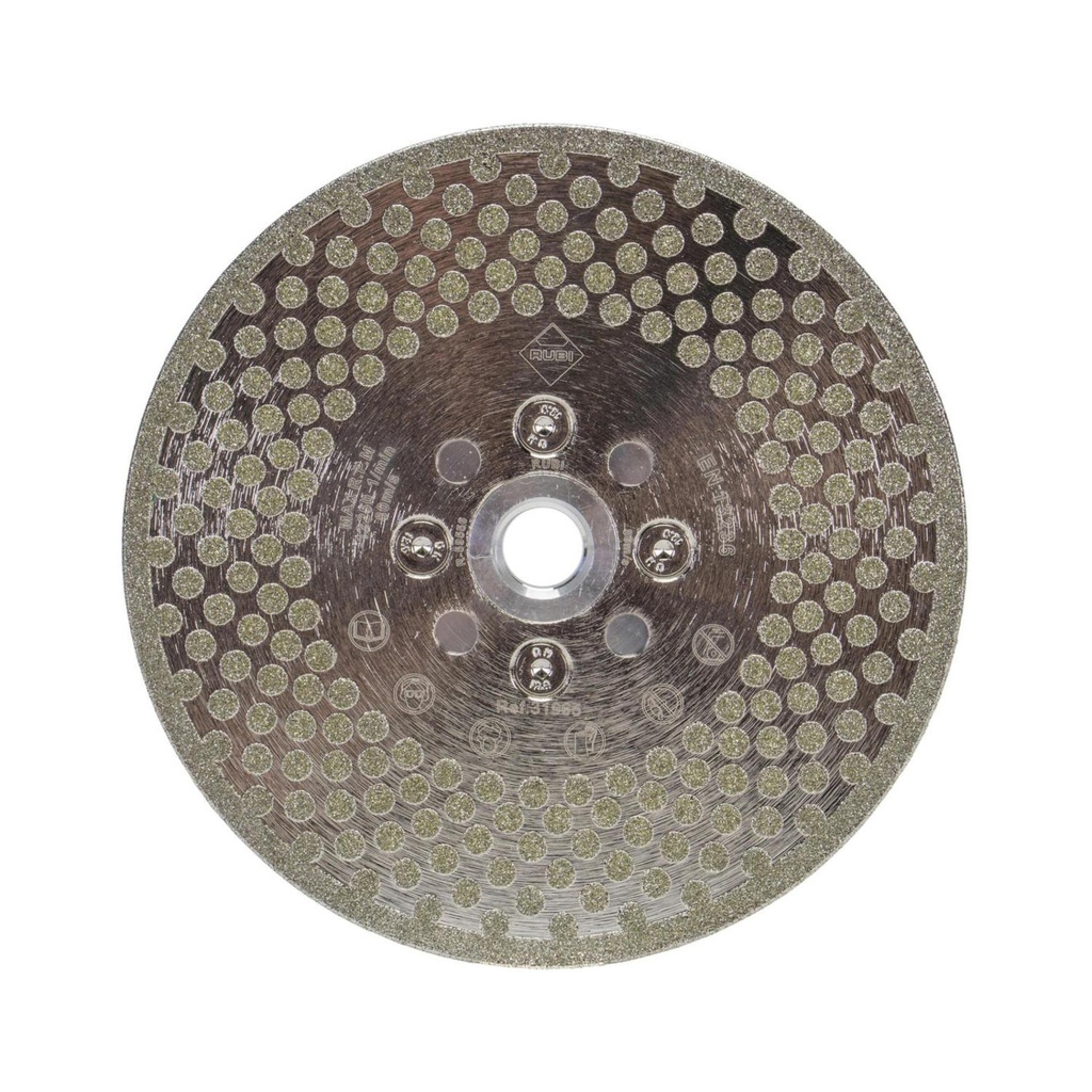 [HAR-ACC-SGO-07196 + HP-RT-31977] Tools Rubi 5" ECD 2in1 Cut & Roughing Wet/Dry Diamond Blade