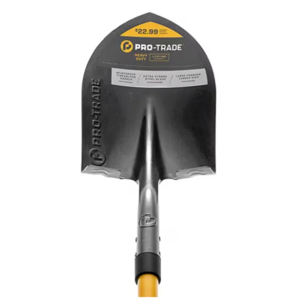 [ACC-OTH-SOO-08565 + PT/RPS1-FG] Tools Round Point Shovel Open Back 48" Fiberglass Handle (L)