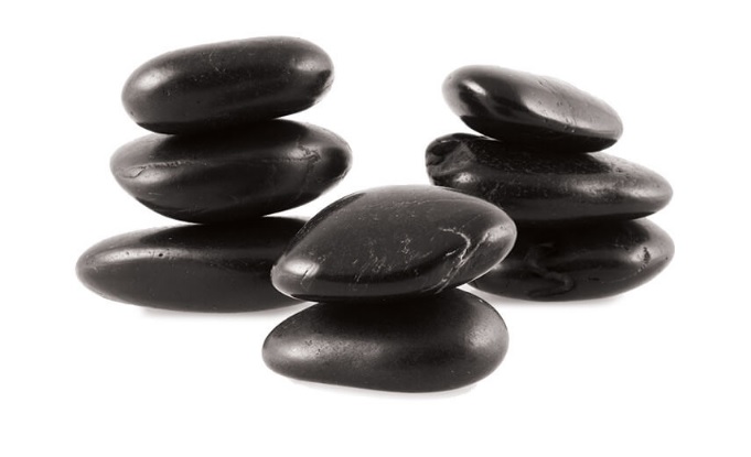 [DEC-GRO-SGO-01142] Garden Stones Highly Polished Black 1-2" Bag 22lbs