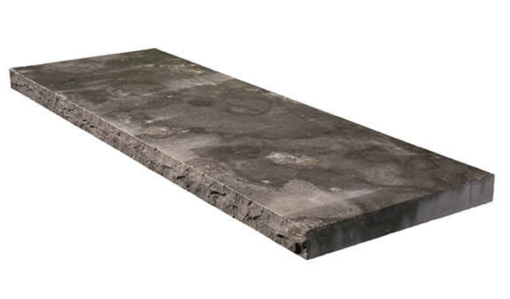 [NSI-COP-SGO-05471] Coping Antique Black Limestone HR4S (Single-Sided) (12", 4' (48"))
