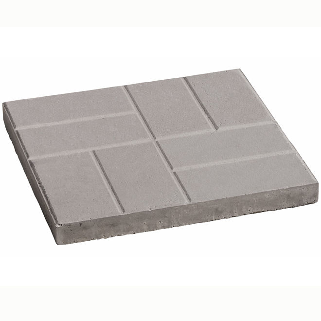 Permacon Patio Brick Embossed Slab 600 x 600