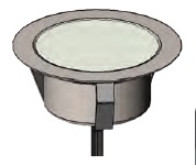 [LIG-FIX-OOO-08161 + ST/GEMXLBK] Striker LED InGround Marker GEM XL 60mm Trim (G) (BKT)